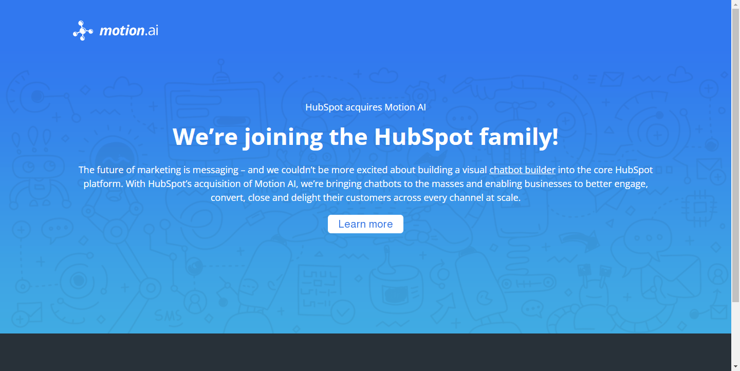 HubSpot收购Motion AI