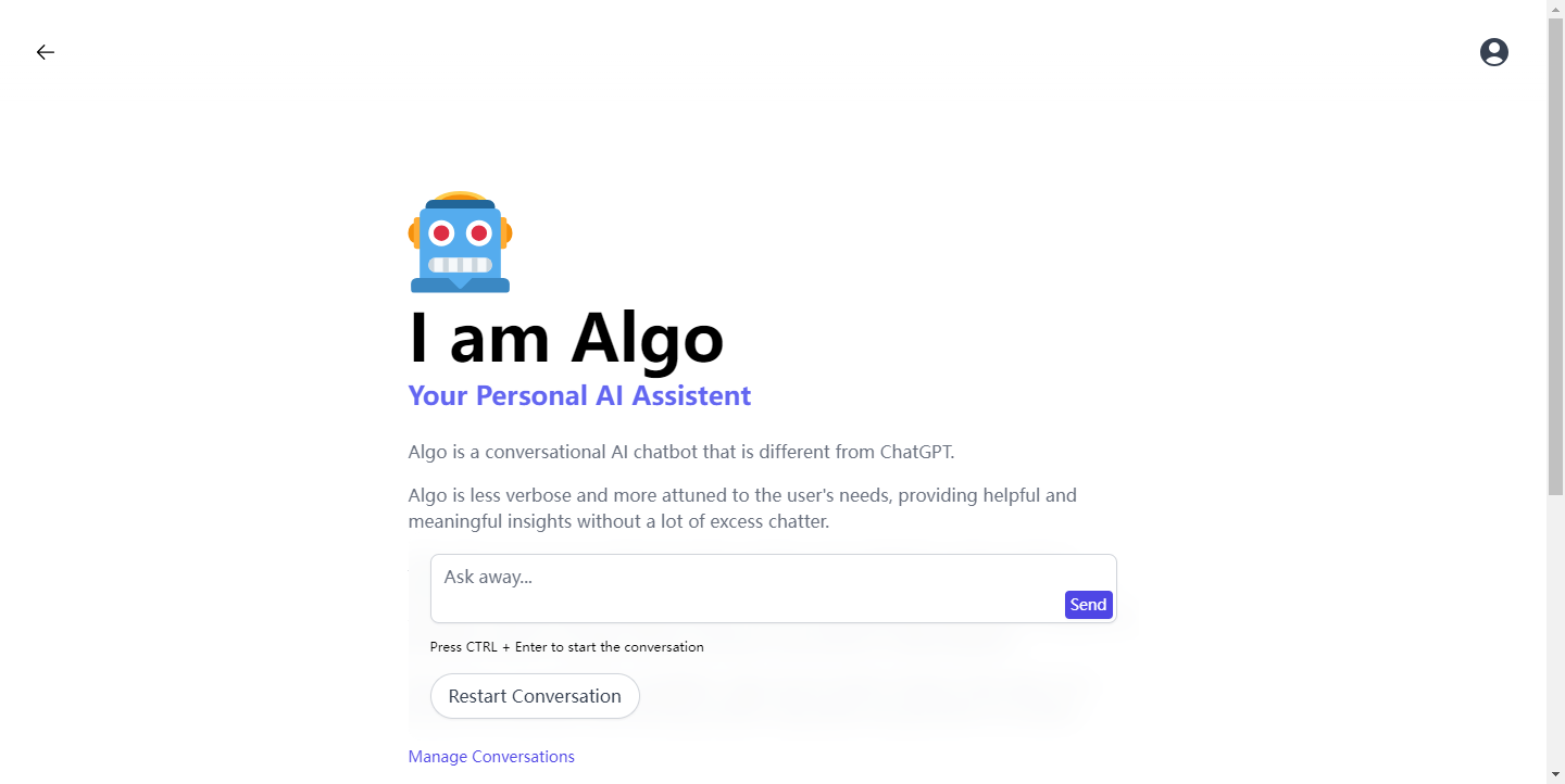 Algo by ChatBotKit