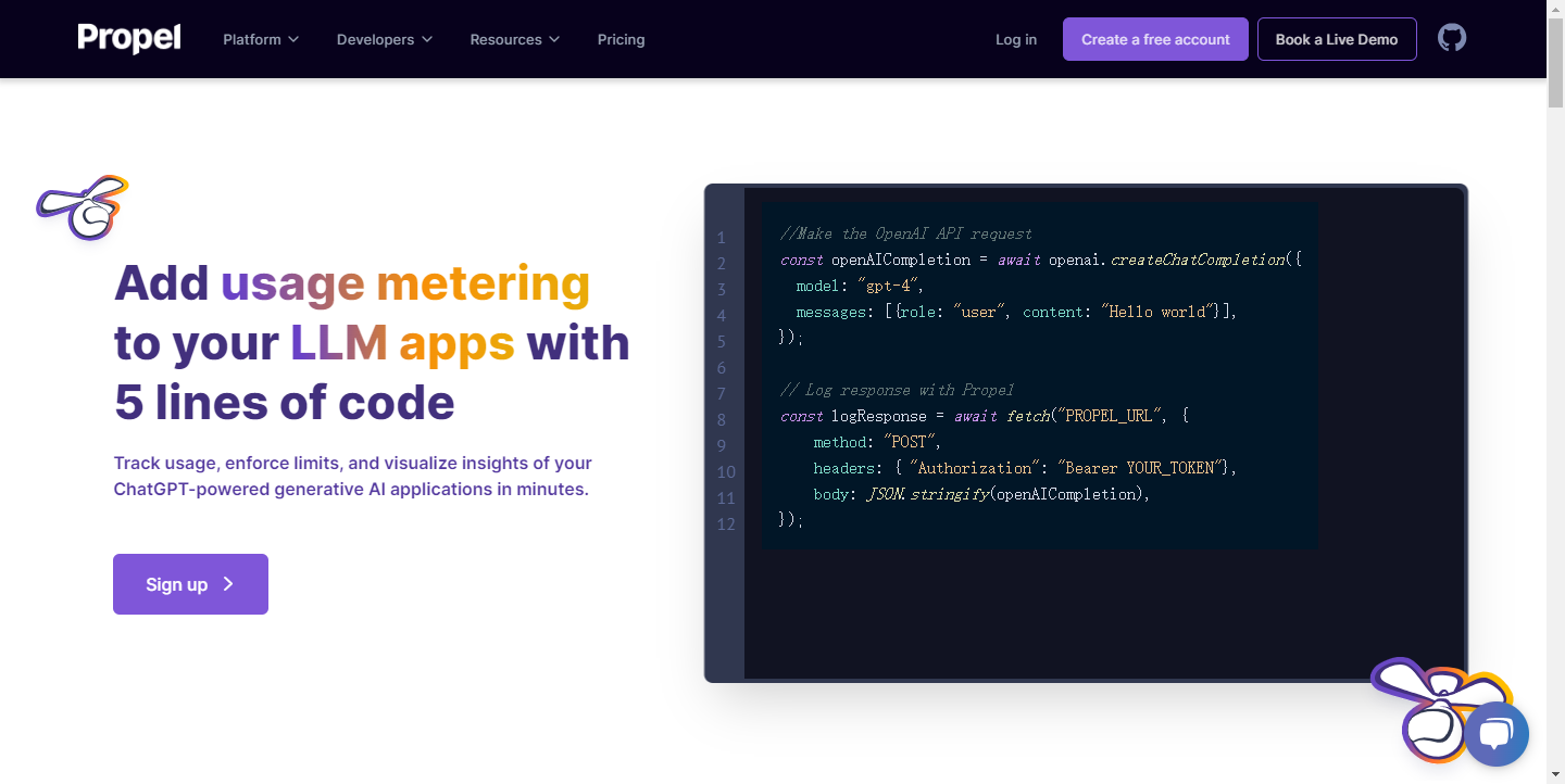 Propel for LLM Apps